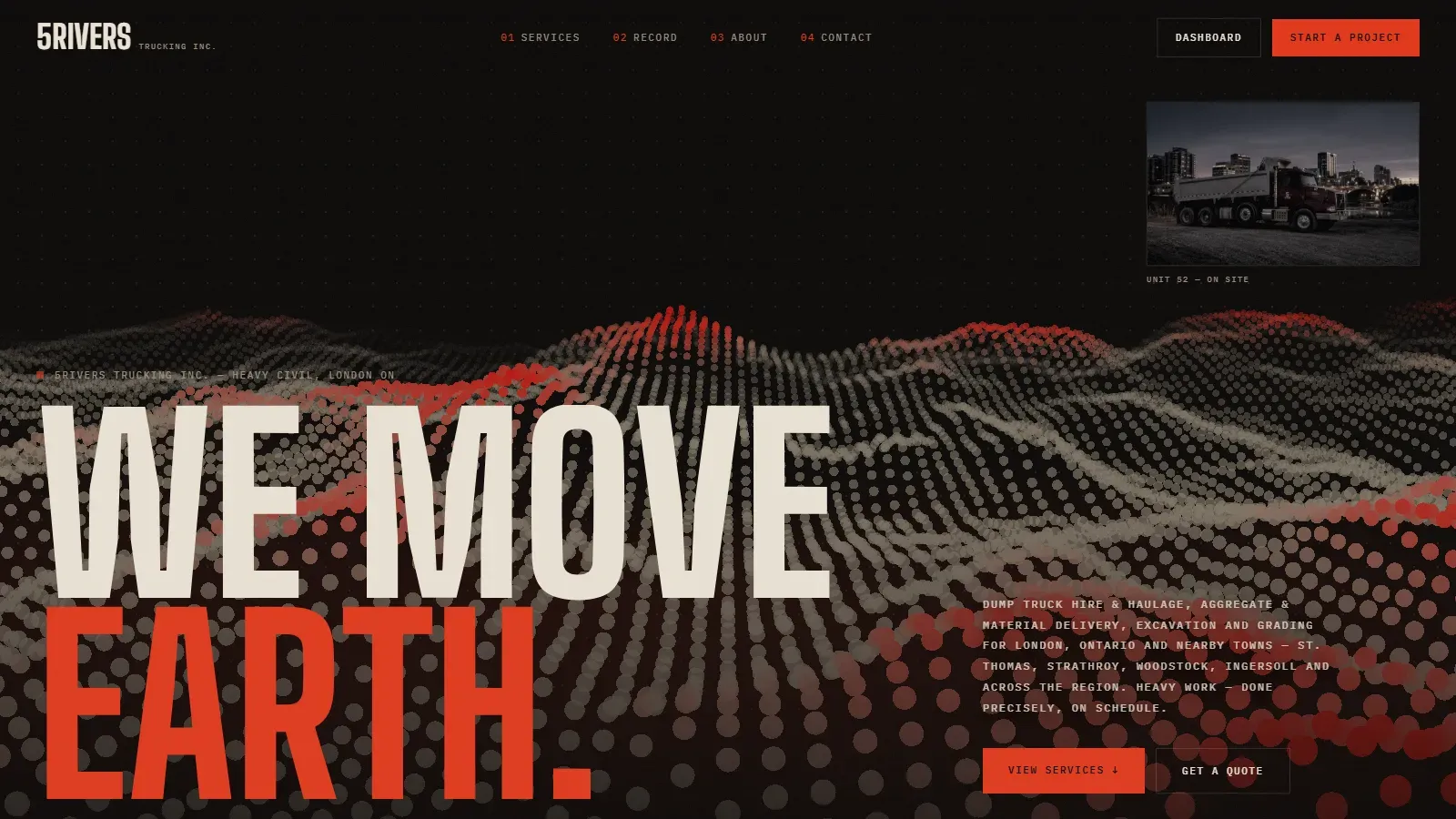 The 5Rivers Trucking homepage